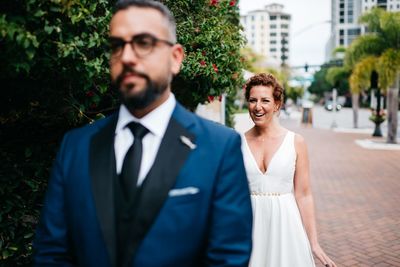Sarasota wedding - First Look - Jennifer Matteo Event Planning - Sarasota Wedding Planner