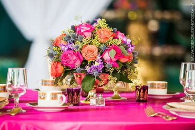 Jennifer Matteo Event Planning – Indian Weddings – Florida Indian wedding planner – Florida Indian weddings - brightly colored centerpieces