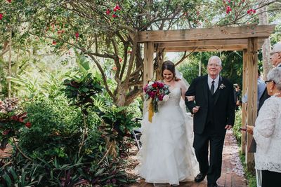 Jennifer Matteo Event Planning – Sarasota Wedding Planner- Mote Marine Laboratory – Longboat Island Chapel  - Florida Luxury Wedding Planner - bridal entrance
