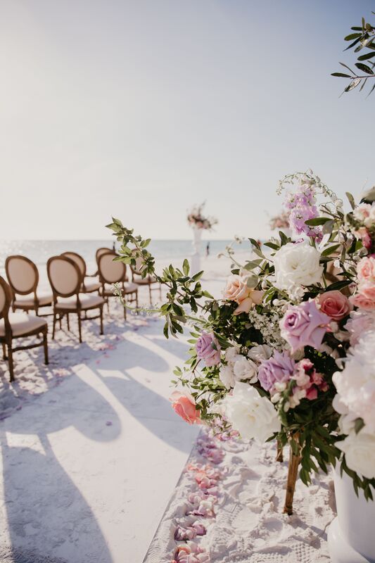Siesta Key beach wedding ceremony.