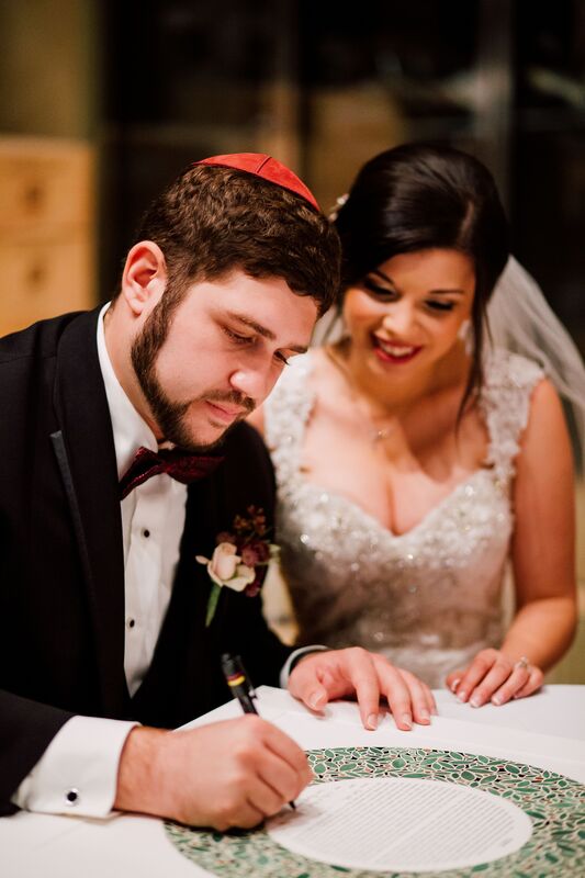 Jennifer Matteo Event Planning –Sarasota wedding planner-Sarasota Jewish wedding- Sarasota wedding-romantic weddings- jewel tone weddings- burgundy and blush wedding -ketubah signing 