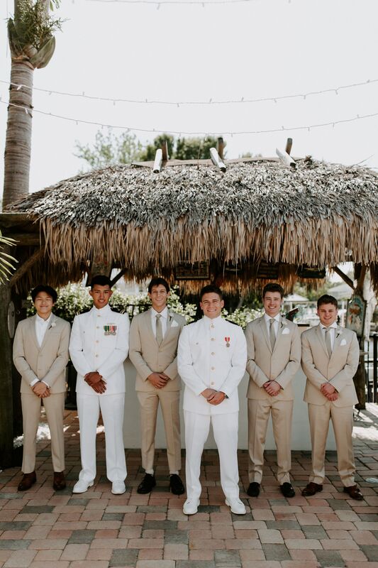 Tampa groom and his wedding party