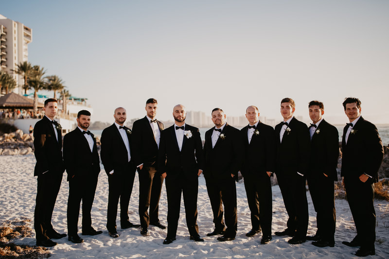 Clearwater groom with his groomsmen