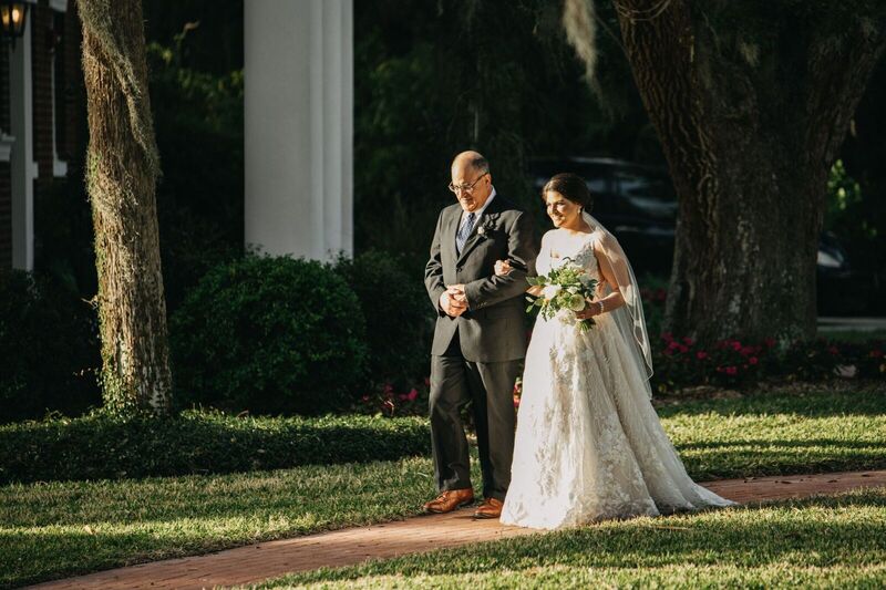 Bay Preserve at Osprey -Bay Preserve wedding – Sarasota wedding – Sarasota wedding planner – Sarasota luxury wedding planner - bride - bride with dad - father of the bride - brides entrance - here comes the bride