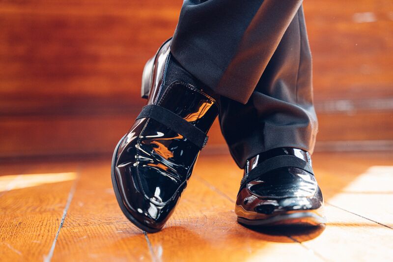 groom's tuxedo shoes
