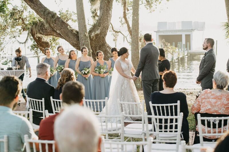 Bay Preserve at Osprey -Bay Preserve wedding – Sarasota wedding – Sarasota wedding planner – Sarasota luxury wedding planner - outdoor wedding ceremony -bride -groom - bride and groom - bride and groom exchanging wedding vows
