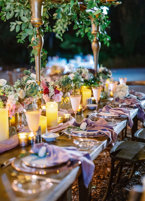 luxurious tablescape at Selby Gardens