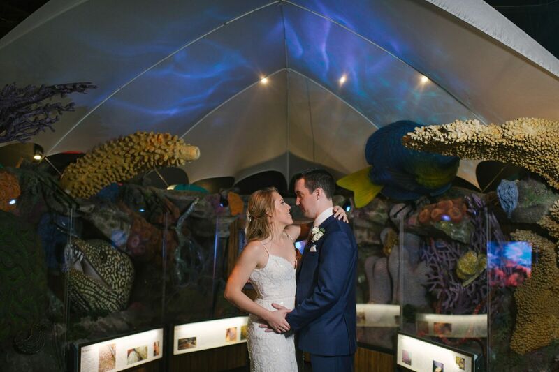 Sarasota wedding – Sarasota wedding planner – Mote Marine Laboratory and Aquarium – Mote Marine wedding- Sarasota luxury wedding planner -  Lido Beach Resort - bride and groom