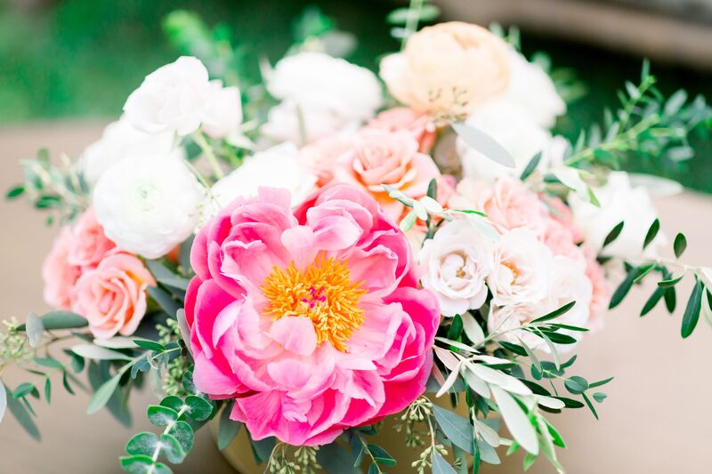 Jennifer Matteo Event Planning -Saint Petersburg wedding – Vinoy wedding - bride's bouquet - wedding bouquet - bouquet - pink bouquet- pink roses - pink peonies