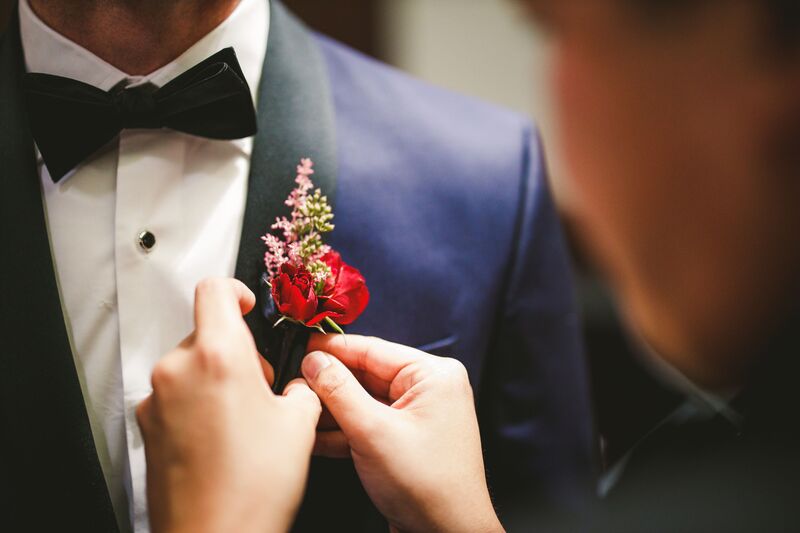 Sarasota wedding - Ringling wedding - Ca’ d’Zan wedding - Jennifer Matteo Event Planning – Sarasota wedding planner – Sarasota luxury wedding planner – pink wedding – Sarasota luxury wedding - groom's boutonniere
