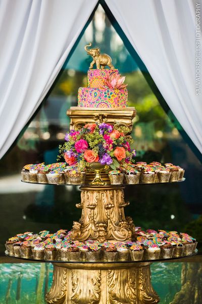 Jennifer Matteo Event Planning – Indian Weddings – Florida Indian wedding planner – Florida Indian weddings - wedding cake display