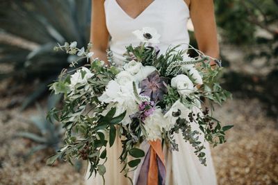 Jennifer Matteo Event Planning – Sarasota Wedding Planner- Selby Garden Wedding -rustic garden wedding -bridal bouquet - greenery bridal bouquet - succulent wedding bouquet