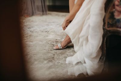 Jennifer Matteo Event Planning – Sarasota Wedding Planner- Selby Garden Wedding -rustic garden wedding - wedding shoes