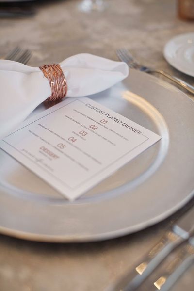Jennifer Matteo Event Planning  - Sarasota wedding planner- Westin Sarasota – rooftop wedding- custom wedding menu - six course tasting menu for a wedding