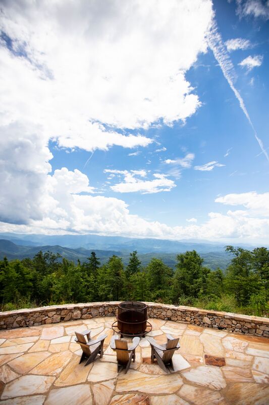 scenic views from Blackberry Mountain intimate destination wedding