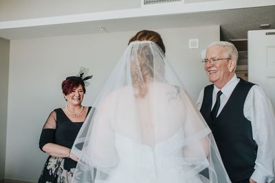 Jennifer Matteo Event Planning – Sarasota Wedding Planner- Mote Marine Laboratory – Longboat Island Chapel  - Florida Luxury Wedding Planner - bride with parents
