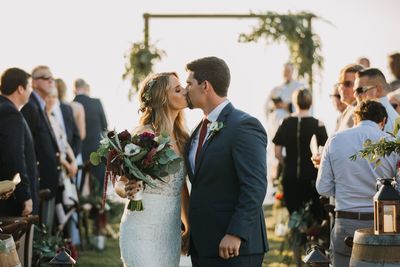 Jennifer Matteo Event Planning – Florida wedding planner – Sarasota wedding planner – Sarasota luxury weddings – Siesta Key wedding – Sarasota boho wedding - first kiss - just married